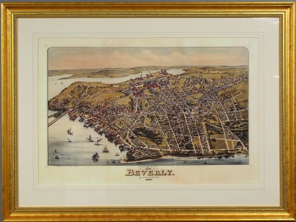 20th C. Print of Beverly, Massachusetts 1886