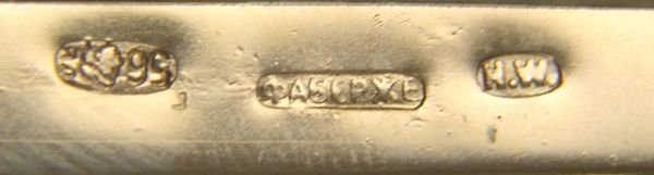 Russian 14k Frame with Nicholas II, Diamonds - 8