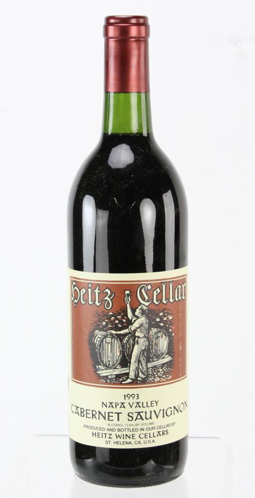 1993 Heitz Cellars Cabernet: 1993 Heitz Cellars Napa cabernet sauvignon. Provenance: Singer Island, Florida collection.