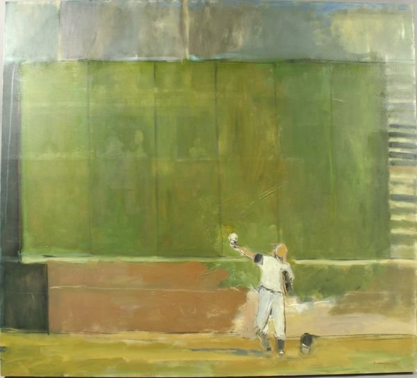 Signed Stephen Dinsmore, "Giant" (Willie), o/c: Stephen Dinsmore (American, 1952) "Giant" (Willie), o/c, 54" x 60", unframed, signed, dated and titled verso.