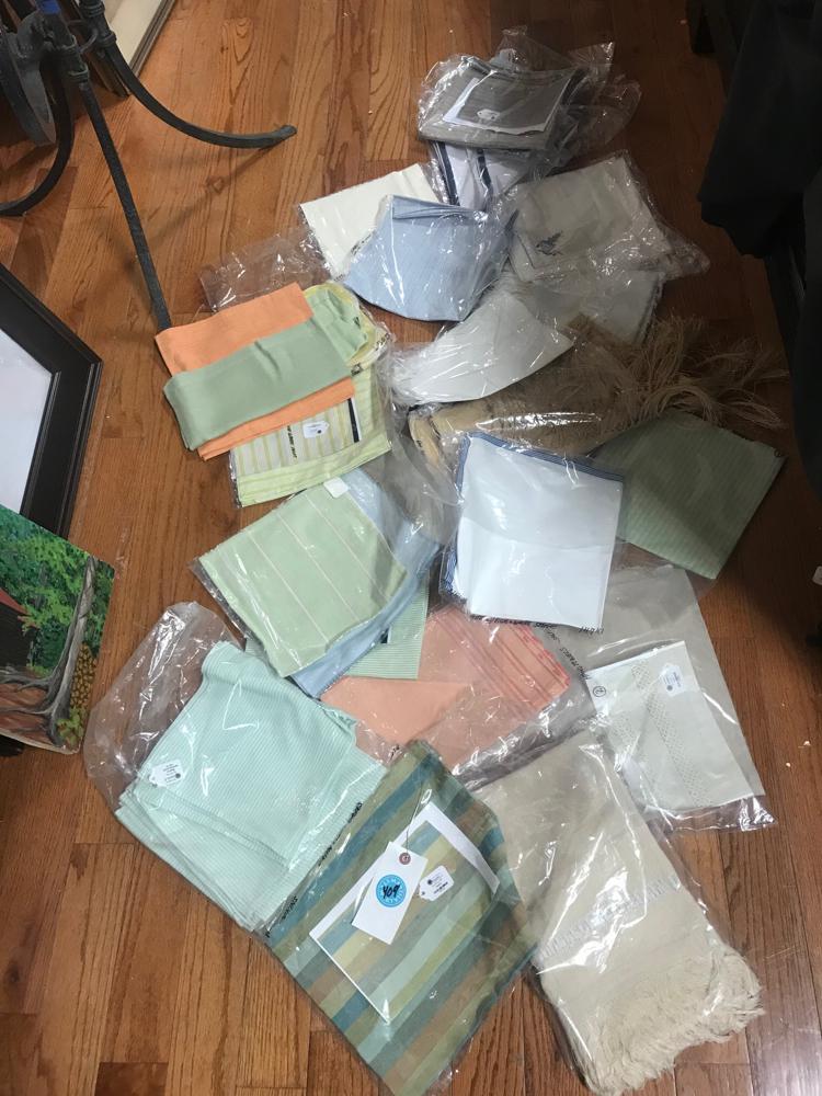 Vintage Napkins, Tea Cloths, Etc: Collection of vintage napkins, tea cloths, etc.
