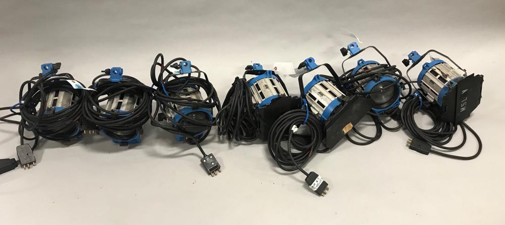 (7) ARRI 300 Spotlight Studio Lights: Seven (7) ARRI 650 spotlight studio lights.