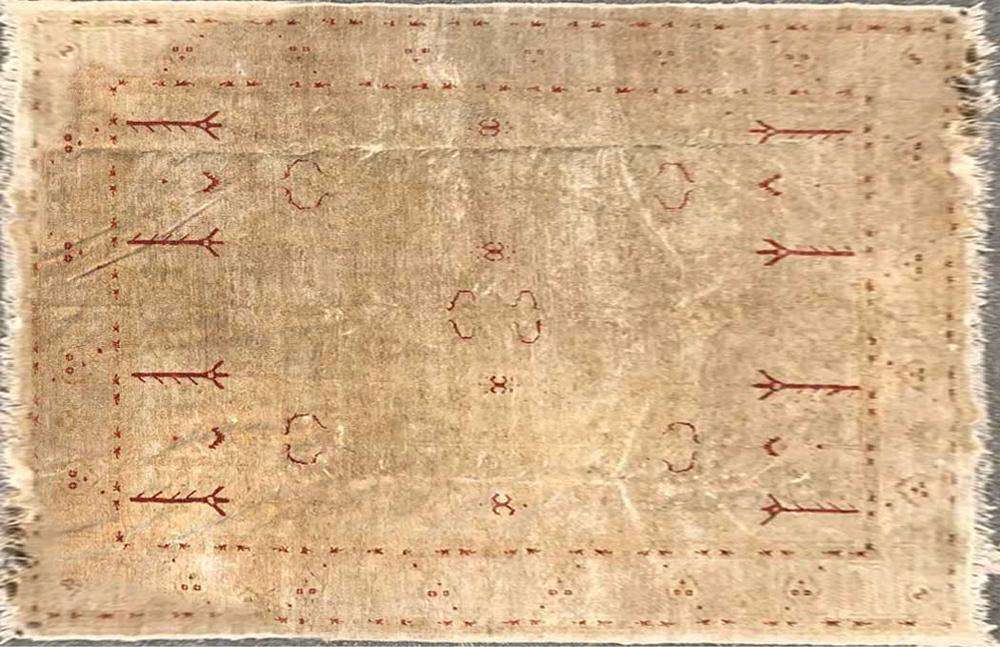 Semi Antique Oushak Rug: Semi-antique Oushak rug, 10' 3" x 7' 10".