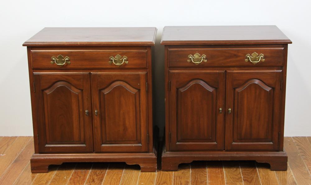 Pair of Chippendale Style Mahogany Chests: Matching pair of Chippendale-style mahogany Henkel Harris chests, 25" H x 24" W x 16" D. Provenance: From a Wantagh, New York estate.