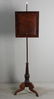 Early American Classical Mahogany Pole Screen
