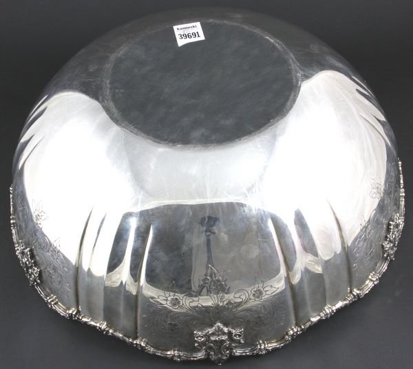 Italian 800 Silver Punch Bowl, Petruzzi - 2