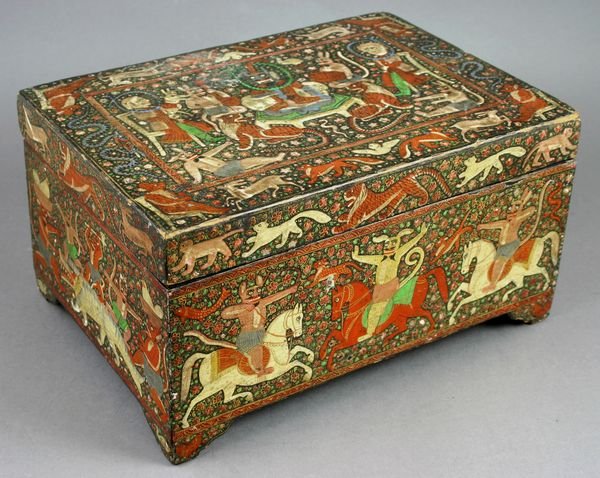 19/20th C. Document Box, Persian Decoration