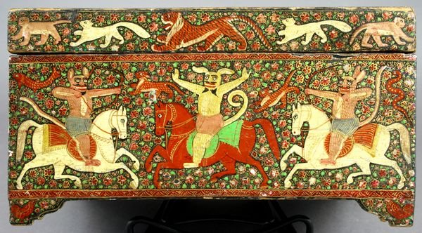 19/20th C. Document Box, Persian Decoration - 4
