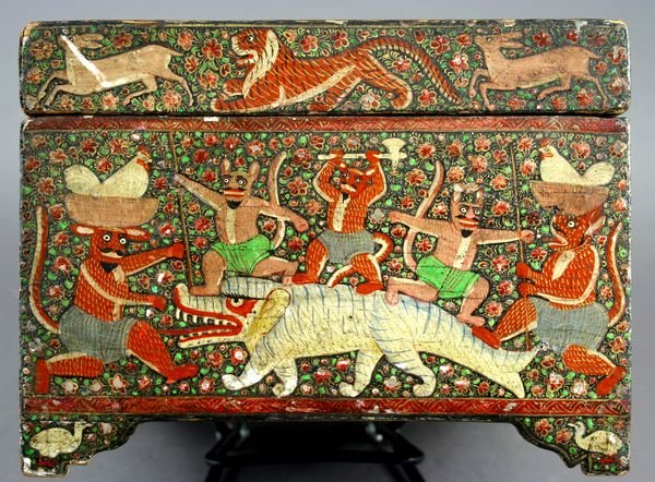 19/20th C. Document Box, Persian Decoration - 5