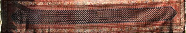 Antique Hamadan Runner, 15' 5" x 3' 4"