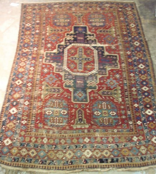 19th C. Fine Shirvan Rug, 5' 2" x 7' 8".