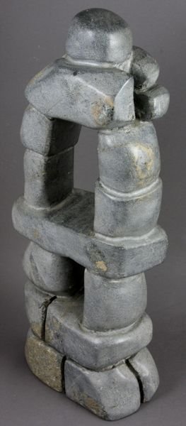 Inuit Art Sculpture, Inukshuk Stone Carving