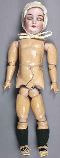 (2) German Bisque Head Dolls, 1 Heubach - 2