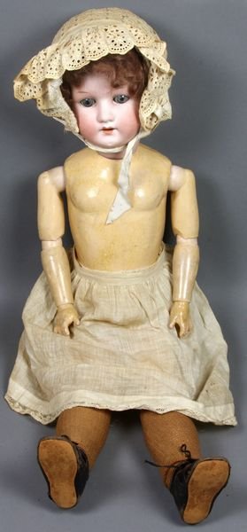 (2) German Bisque Head Dolls, 1 Ernst Heubach - 3