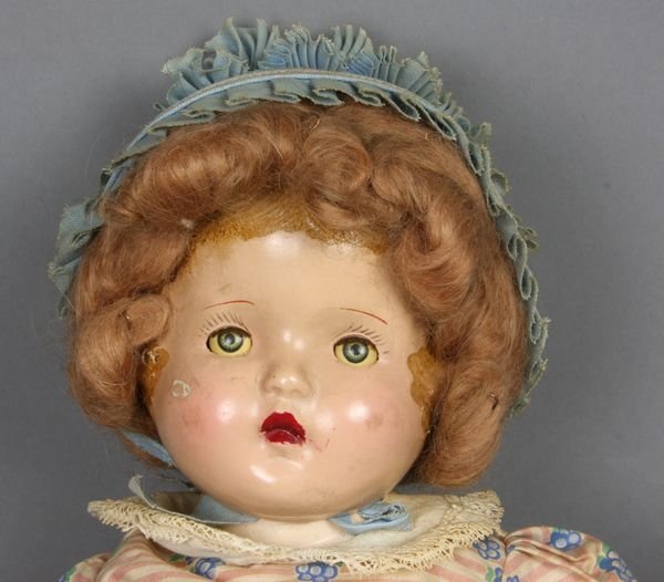 (3) Composition Dolls, 2 Shirley Temple Type - 5