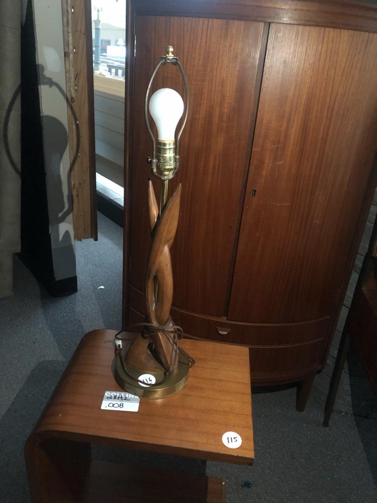 Danish Modern Teak lamp (1 of 1)