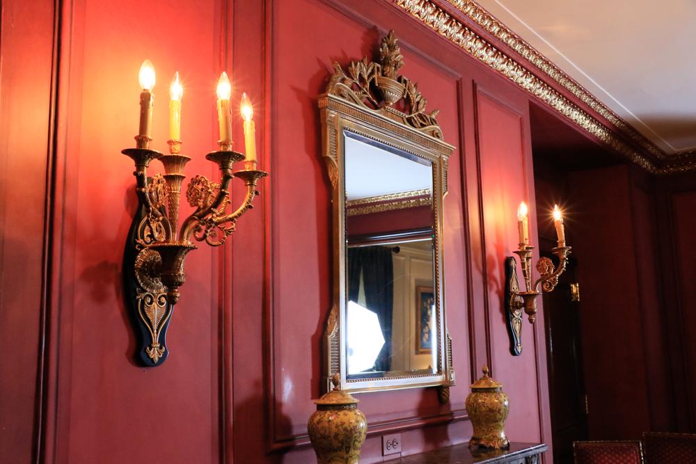 Pair of French style brass wall sconces (1 of 1)