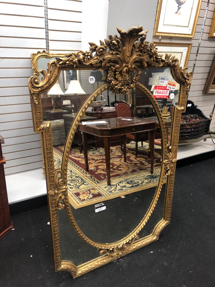 French style gold mirror and French silver and gold (1 of 1)