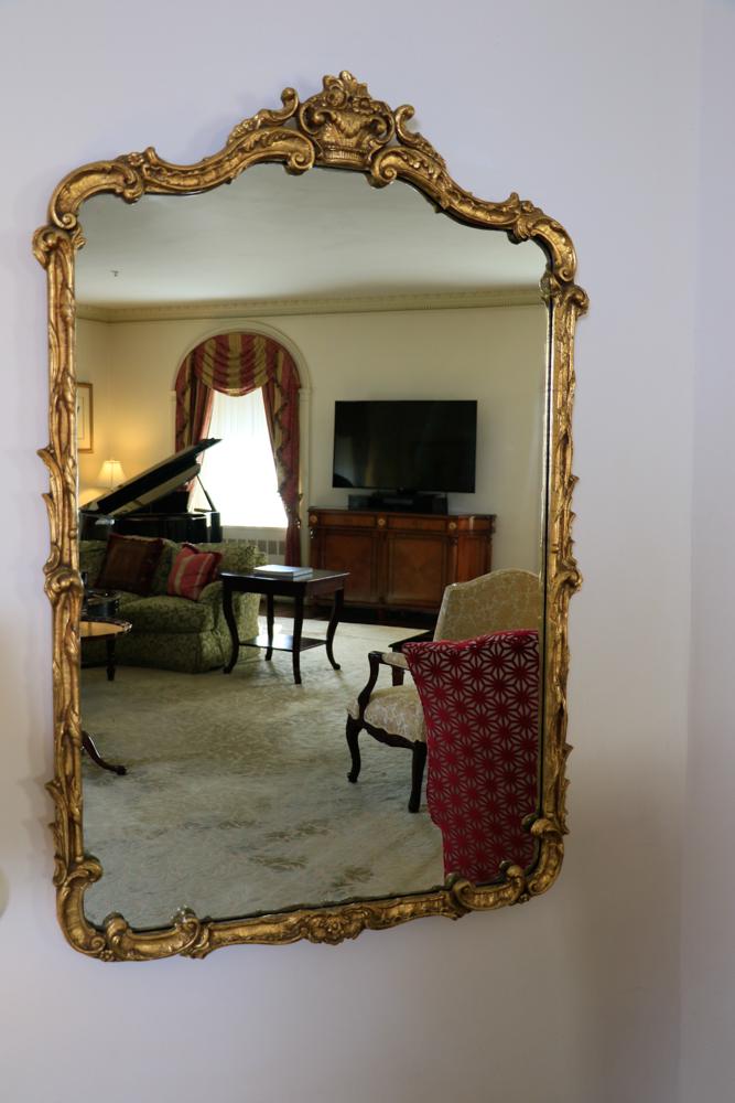 French style gold giltwood mirror (1 of 1)