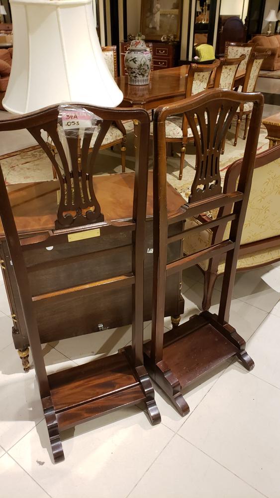 Lot/2 Chippendale style mahogany Valet 47x18x16" (1 of 1)