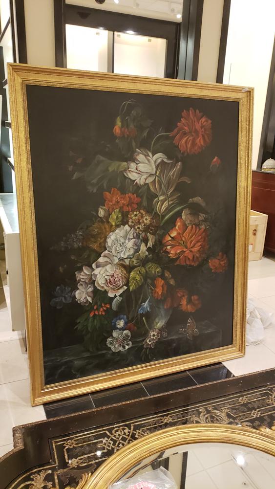 Dutch style still life of tulips, roses, and other (1 of 1)