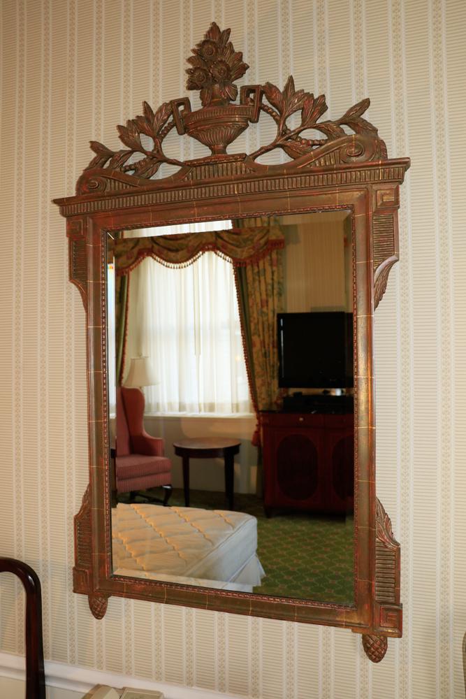 Carved French style mirror (1 of 1)