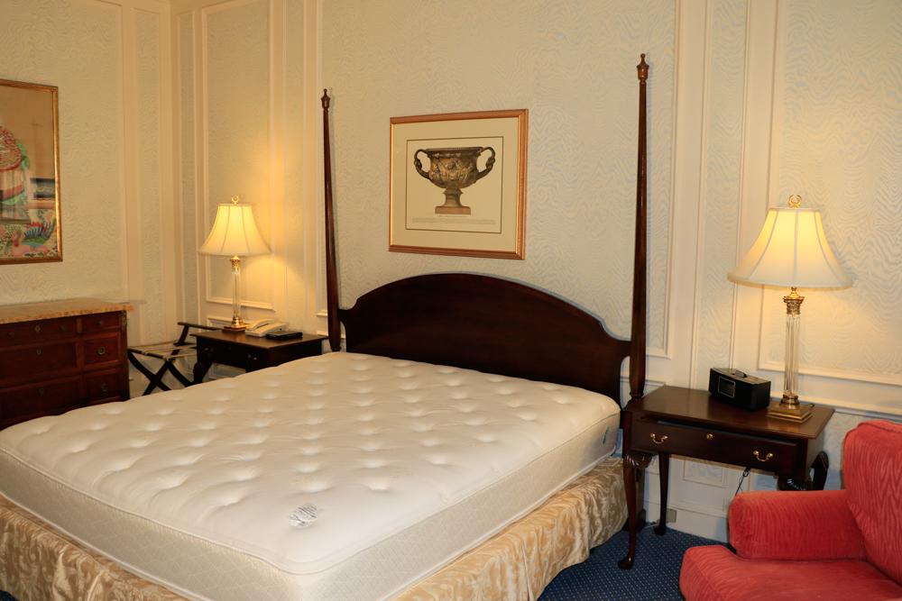 Pair of brass and crystal lamps, H33" (1 of 1)