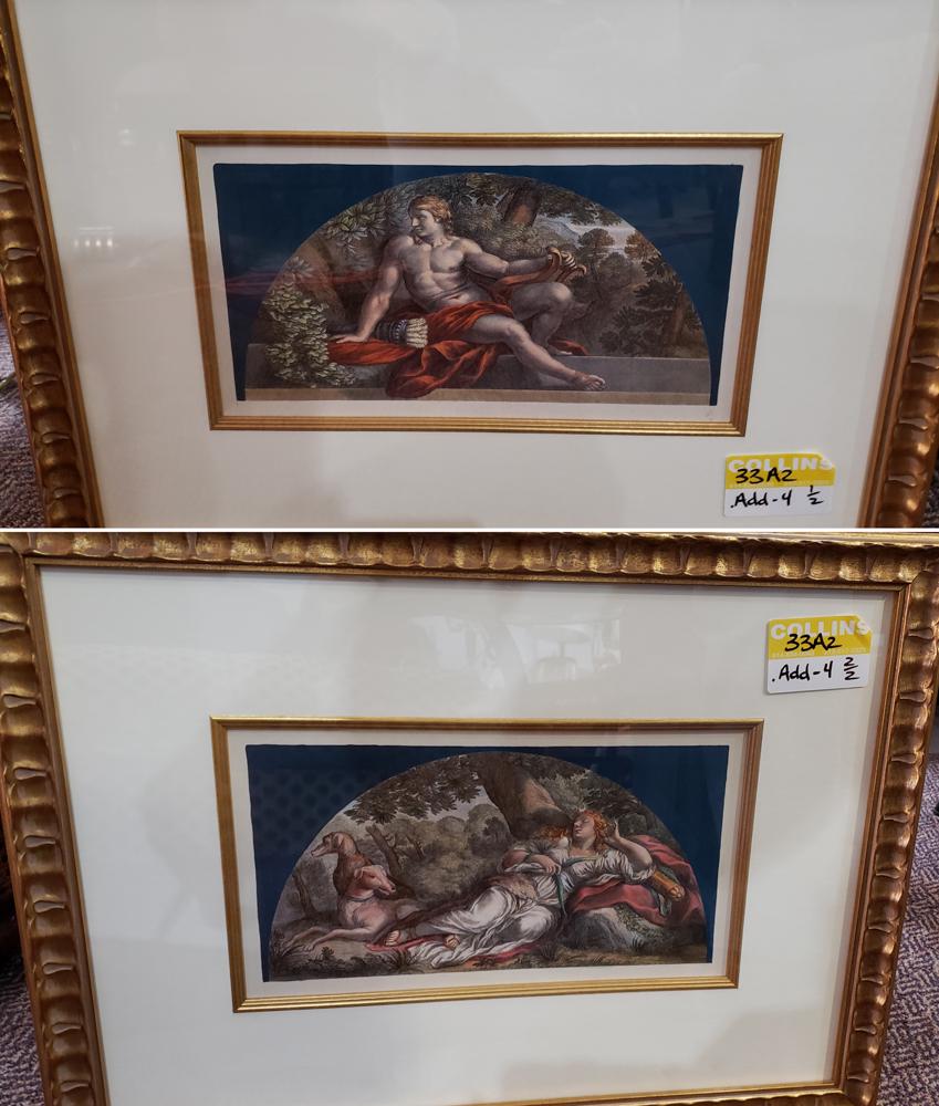 2 framed prints, mythological (1 of 1)