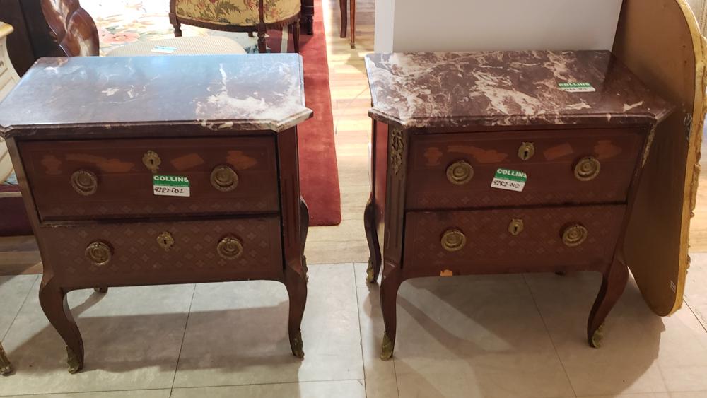 2 Louis XVI style nightstands with ormolu mounts, (1 of 1)