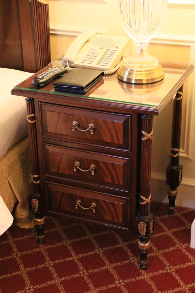 Pair of French empire style nightstands, three drawers (1 of 1)