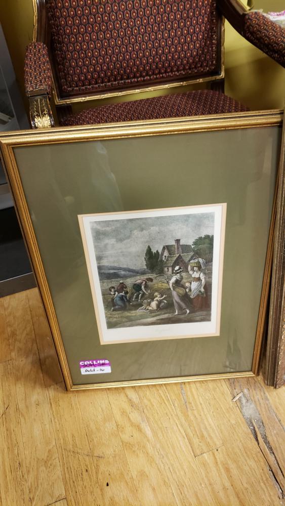 PRINT OF PEOPLE WORKING IN FIELD (1 of 1)