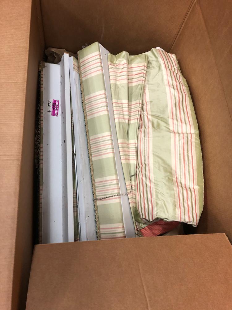 Five sets: 3 matching blue and silver with box valance, (1 of 1)