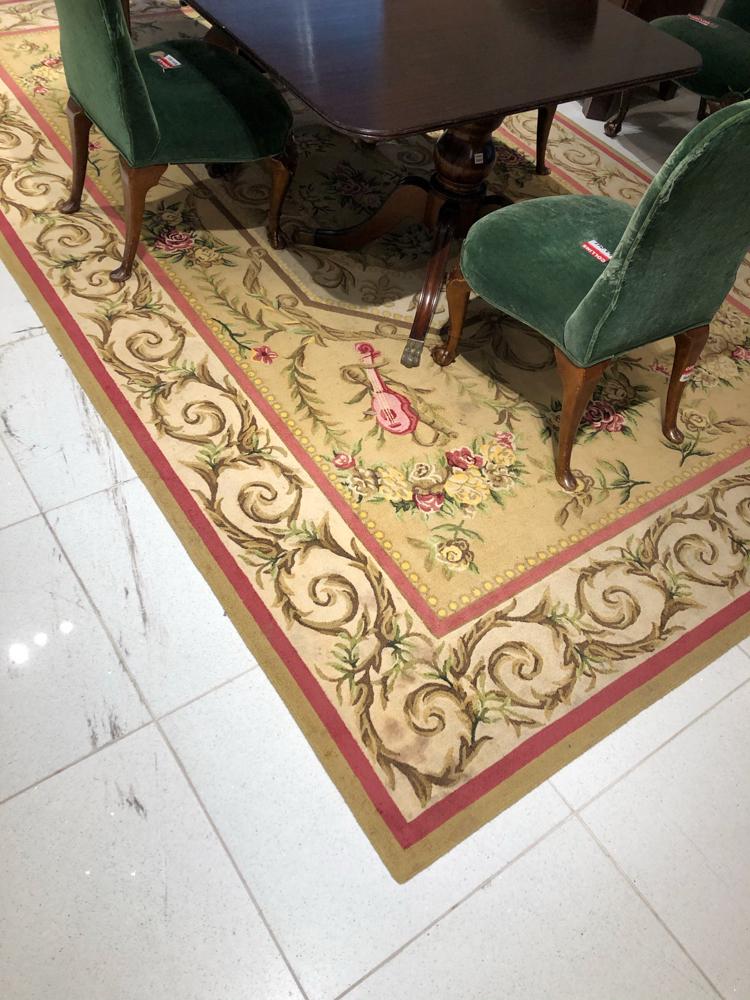 Aubusson style rug, hand tufted wool, approx. 13'2"x 8' (1 of 1)