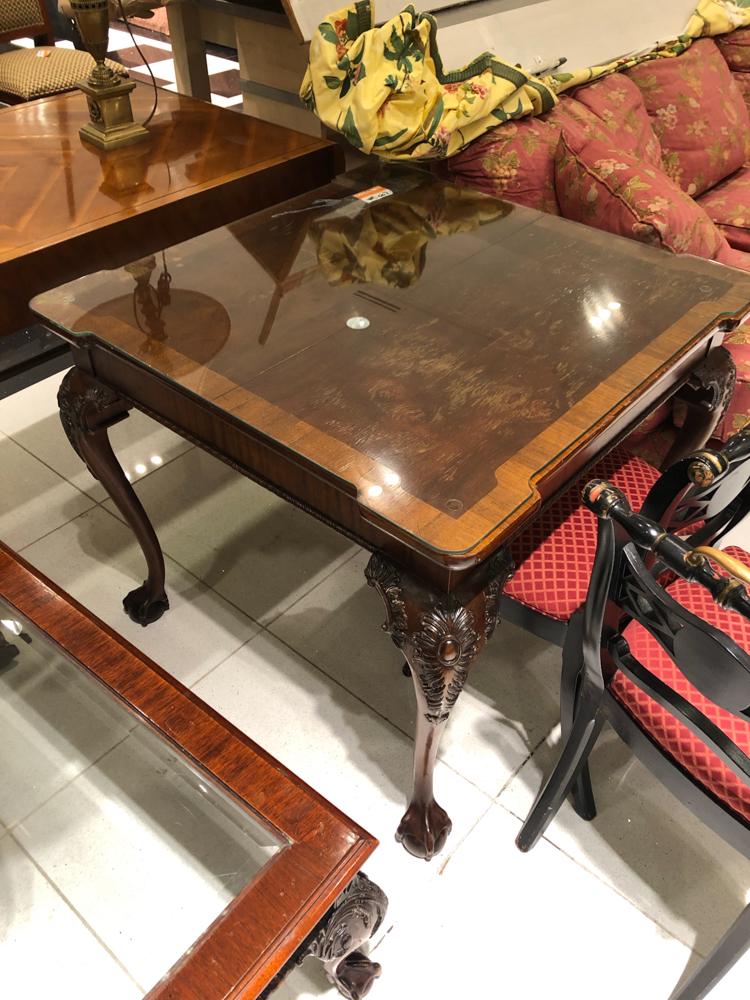 Chippendale style carved mahogany Occasional table (1 of 1)