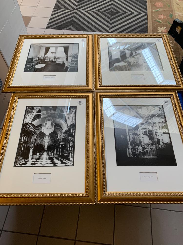 Lot/4 photographs of interiors (small chip in 1 frame), (1 of 1)