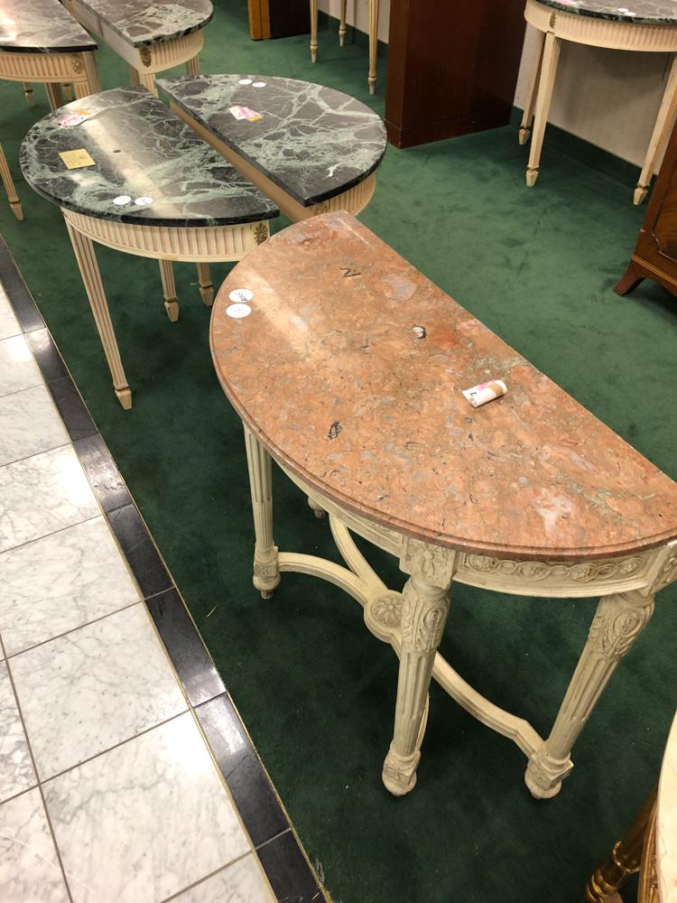 Lot of 3, 1 pair of green and one purple marbletop (1 of 1)