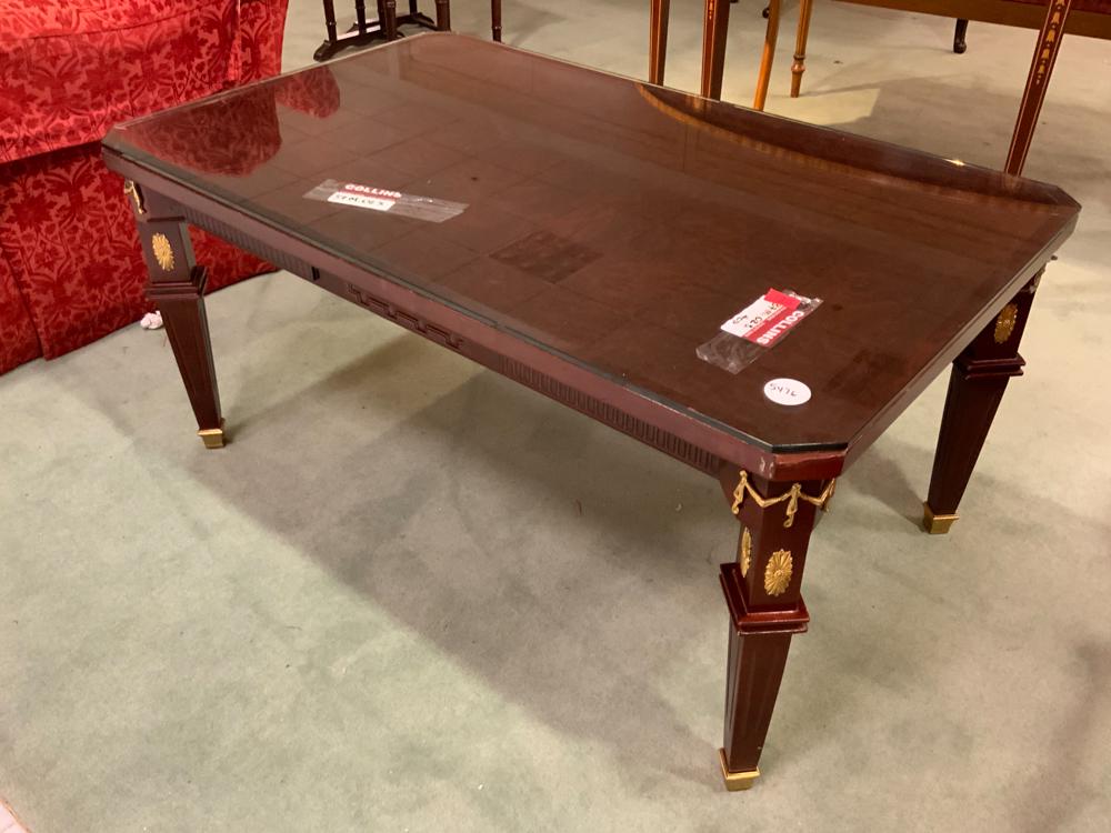 Regency style gilt mount coffee table (1 of 1)