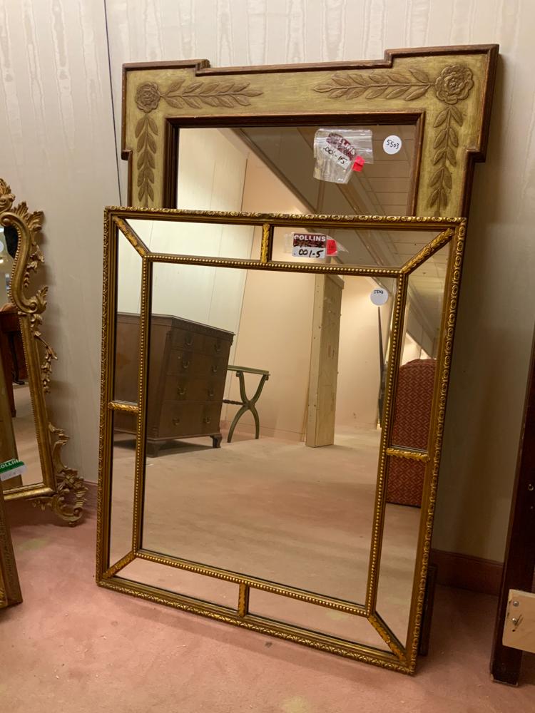 Lot of 3 gilt mirrors assorted styles (1 of 1)