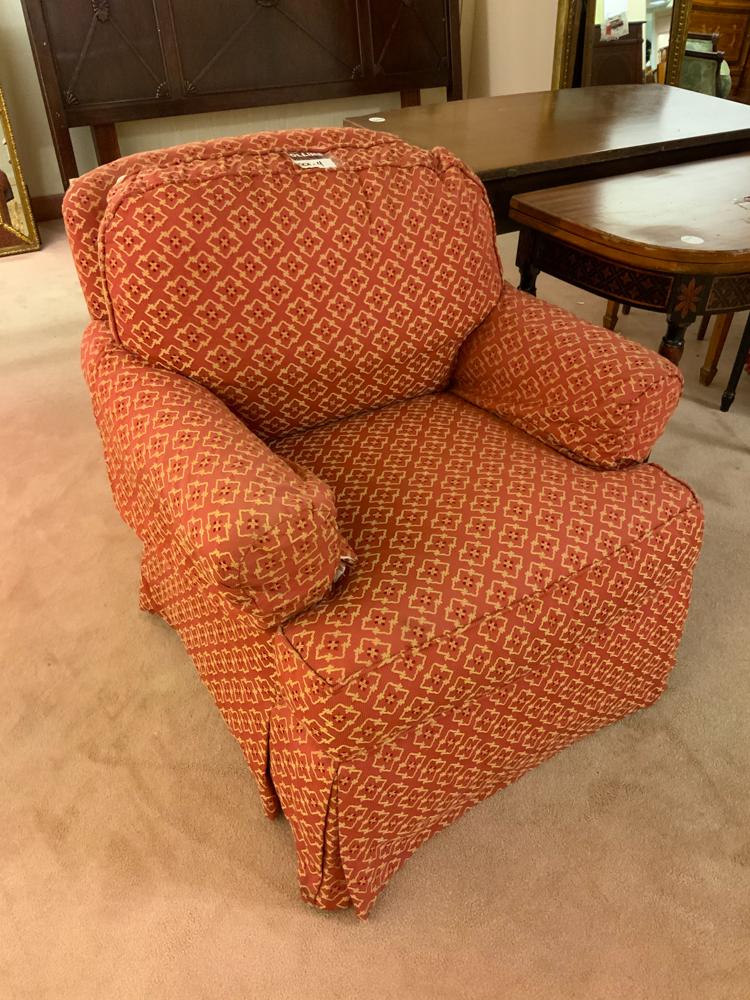 Lot of 2 upholstered lounge chairs (1 of 1)