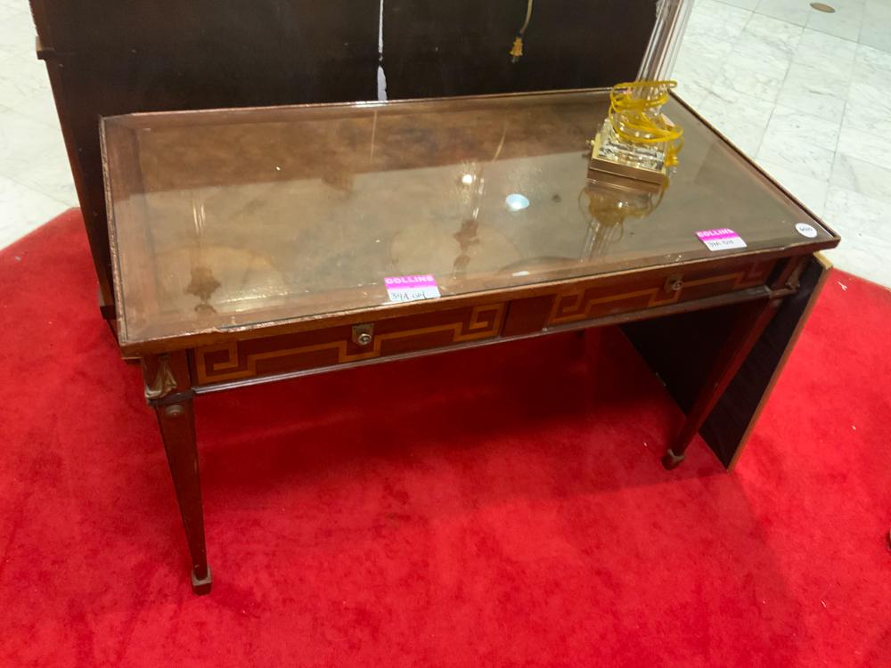 Lot of 2 inlaid small table desks (1 of 1)