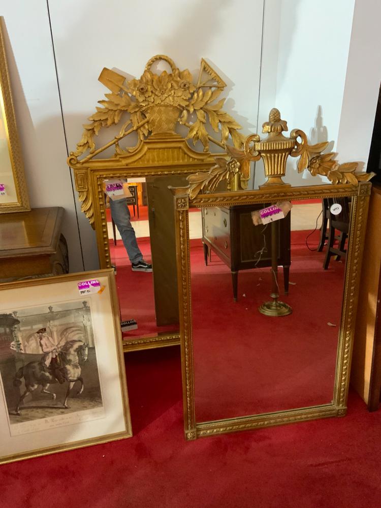 Lot of 2 carved mirrors (1 of 1)