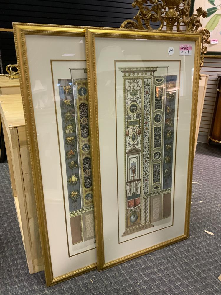 Pair of large Roman architectural prints (1 of 1)