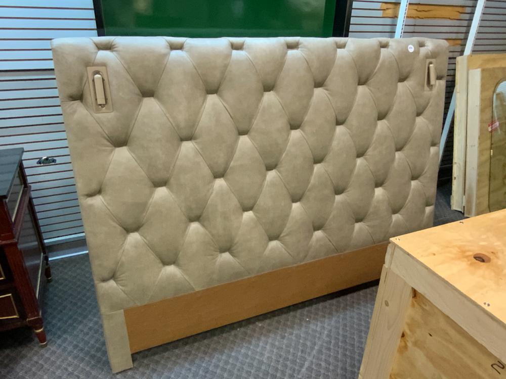 King size modern chagreen upholstered headboards with (1 of 1)