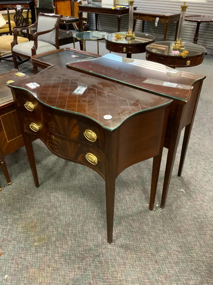 Pair of chests on stands Chippendale style (1 of 1)