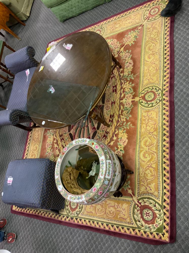 Aubusson style wool carpet 6x9 (1 of 1)