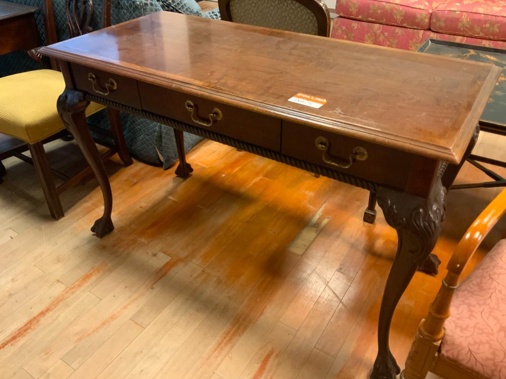 Chippendale style table desk (1 of 1)