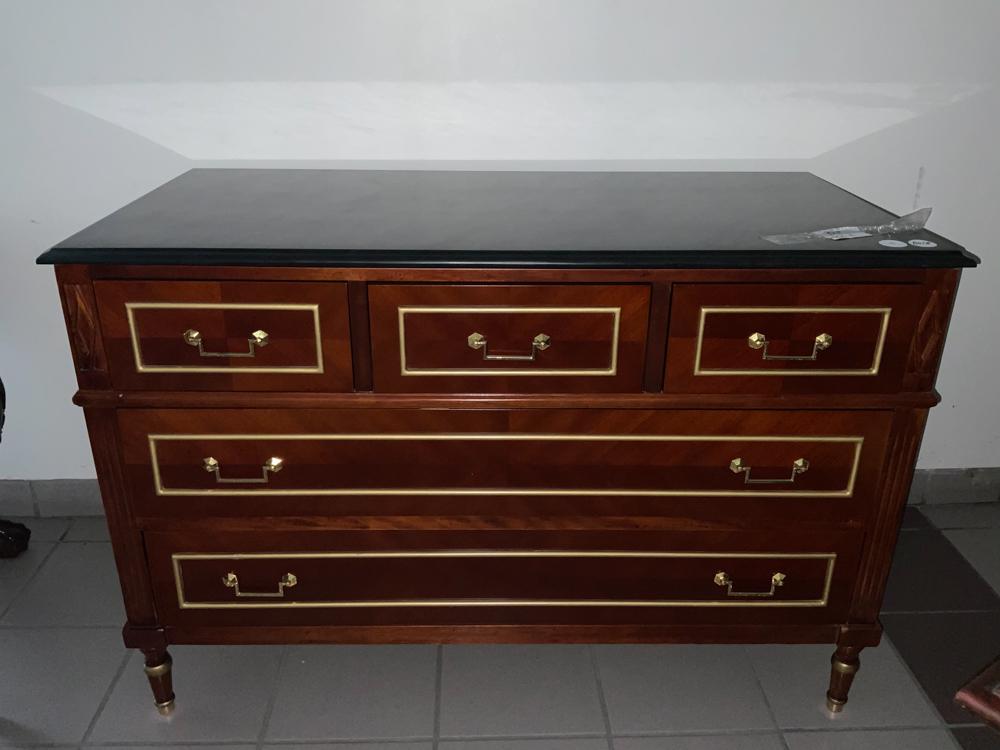 Regency Style Mahogany Marble Top Chest (1 of 1)