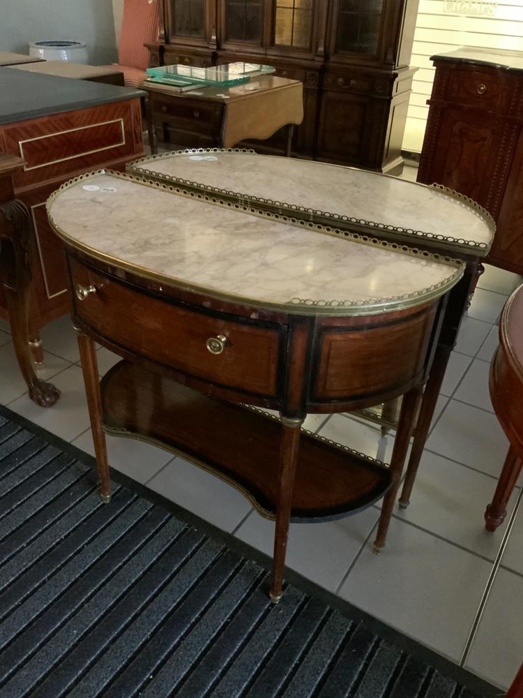 Pair of Antique French Marble Top Tables (1 of 1)