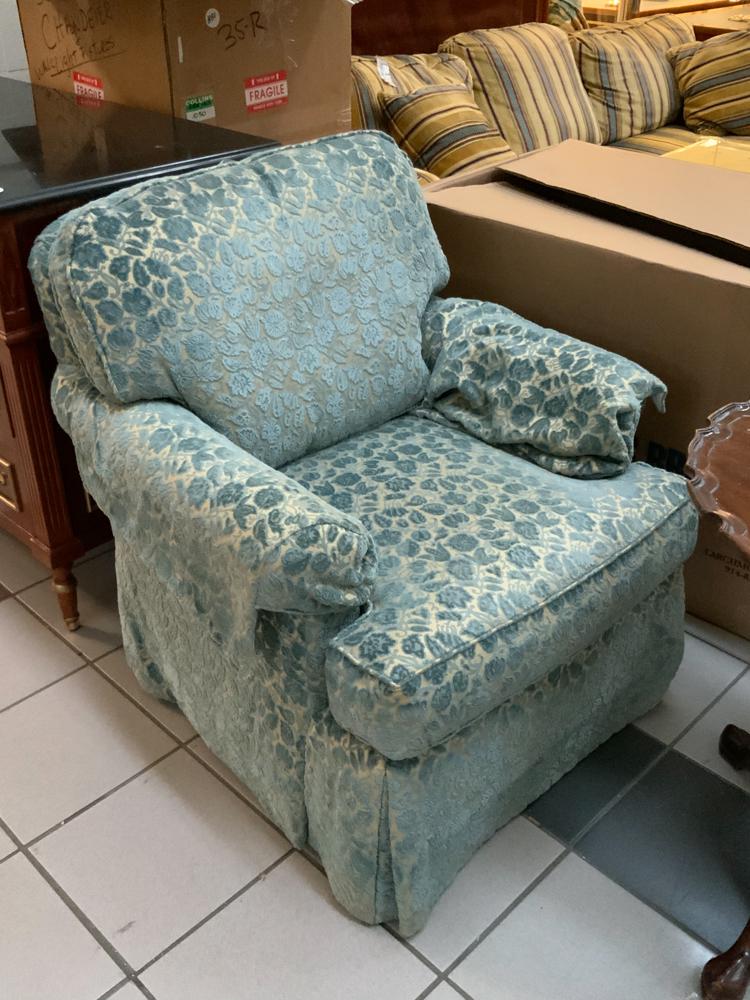 Pearson Custom Powder Blue Armchair (1 of 1)