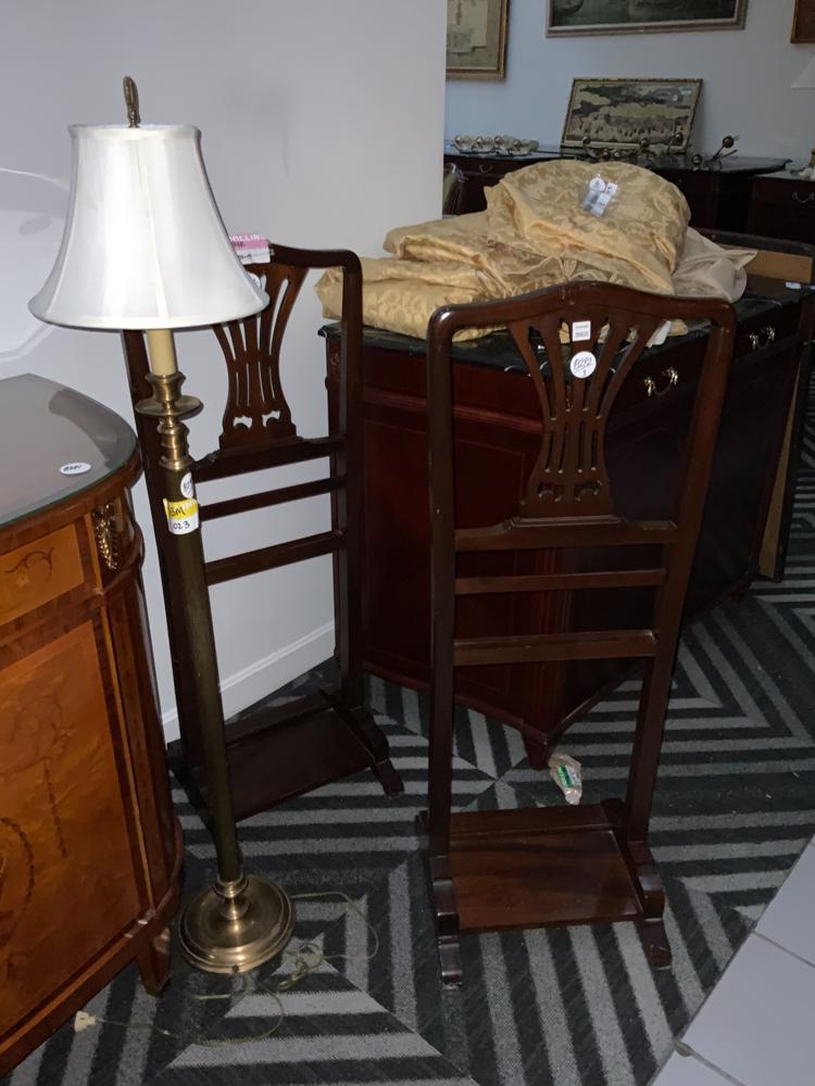 Pair of Chippendale Style Stands, Floor Lamp (1 of 1)